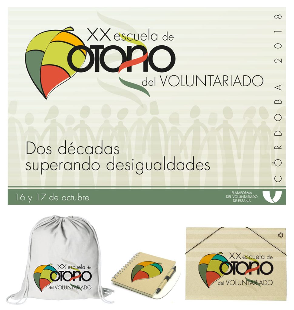 Diseño de campaña publicitaria para jornadas de Plataforma del Voluntariado de España